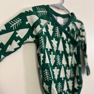 Hanna Andersson Holiday Winter Green Family Match Onesie